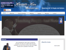 Tablet Screenshot of kennethkatoministries.org